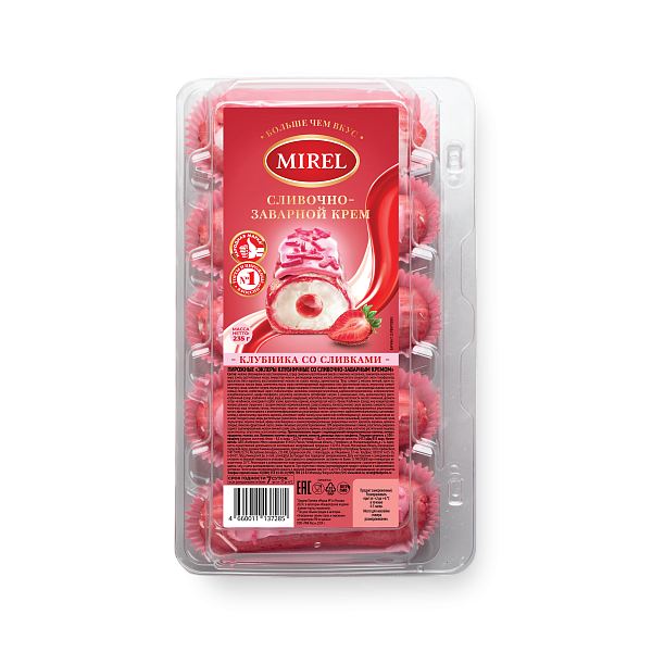 Эклеры клубника со сливками.' '. 1