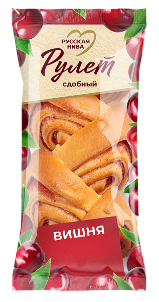 Рулет сдобный Вишня