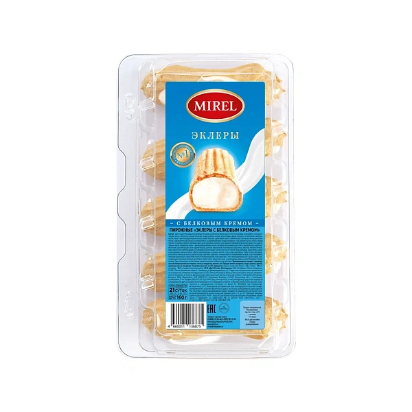 Эклеры с белковым кремом.' '. 1